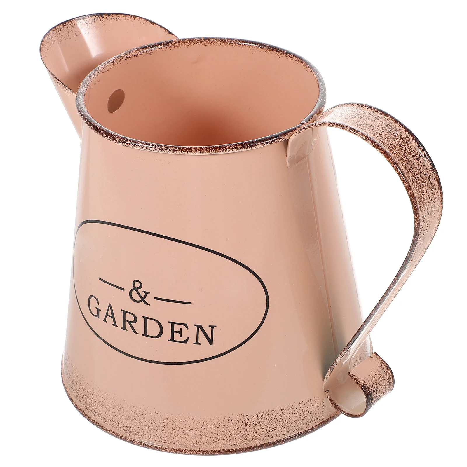 

Retro Iron Flower Pot Vintage Lettering Rustic Planter Vase For Home Garden Office Party Decoration Floral Arrangement Container