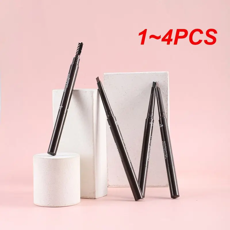 1~4PCS With Eyebrow Brushes Not Easy To Decolor Rotate Eyebrow Cosmetics Beginner's Eyebrow Eyebrow Pen Waterproof