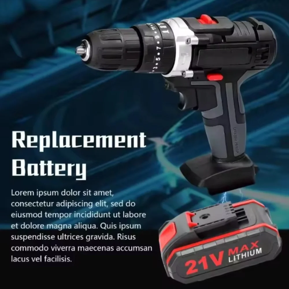 21V 7500mAh Rechargeable Lithium Battery Suitable for Electric Drills, Chainsaws, Pruning Shears, Etc.