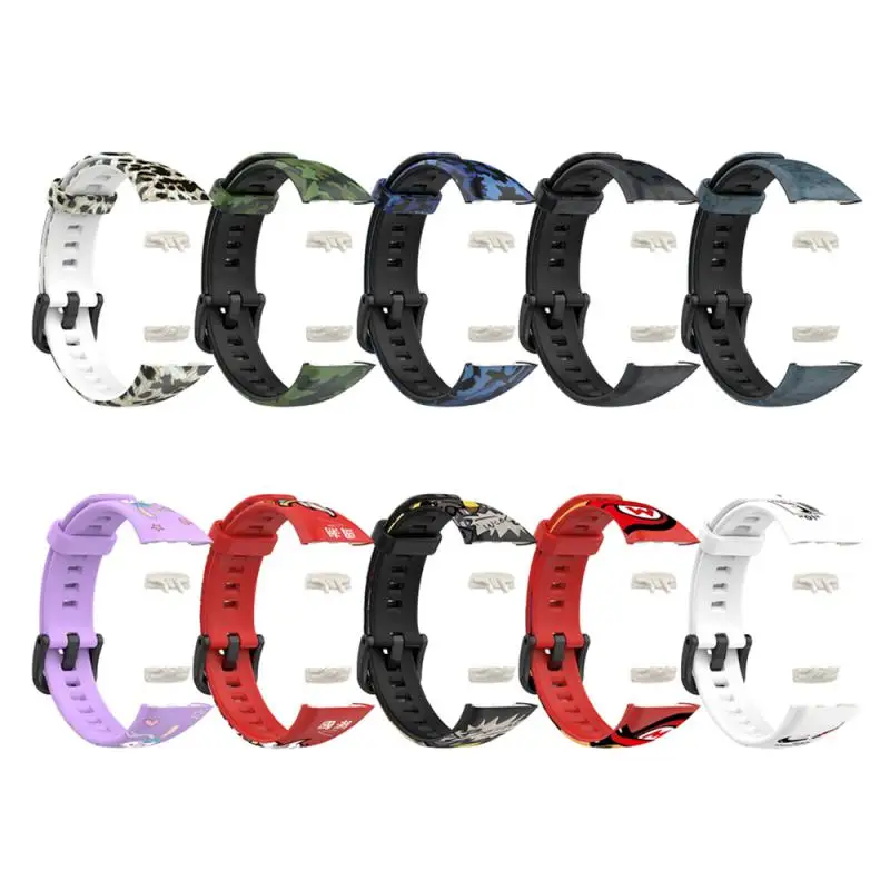 Watch Strap Waterproof Smart Accessories Silicone Strap For Huawei Band 6 Watchband Thickened Sweatproof