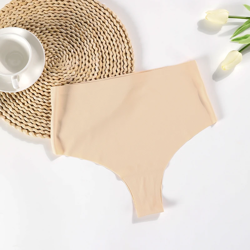 Hot Sale Sustainable Mid Waist Bragas Sin Costuras Laser Cut Seamless Underwear Thong Panties For Women