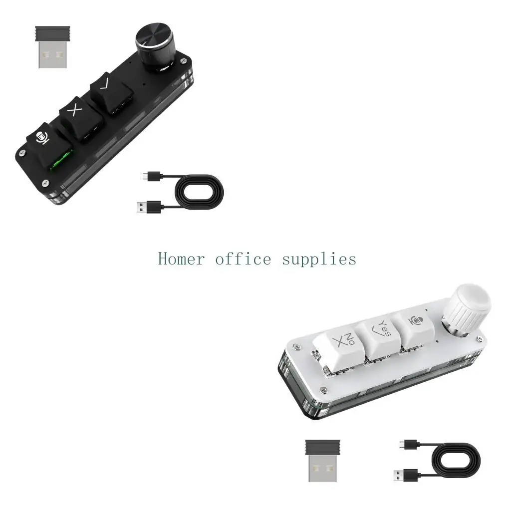 K43B Voice Desk Keypad for Meeting Records and Editing Work Daily