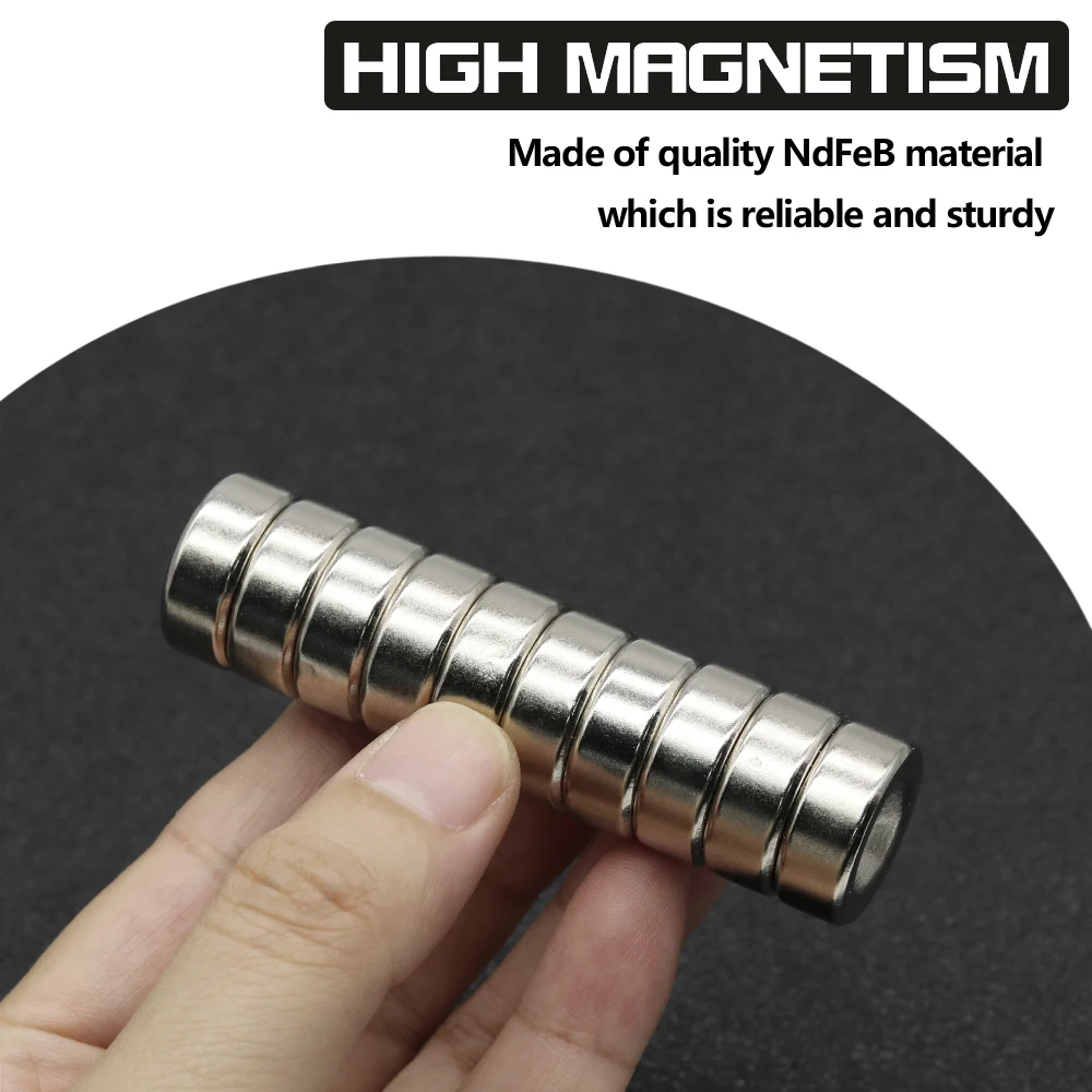 20x8-6mm N35 Round Disc Neodymium Magnet NdFeB Permanent Magnet with Countersunk Screw Hole for DIY Industrial Mounting