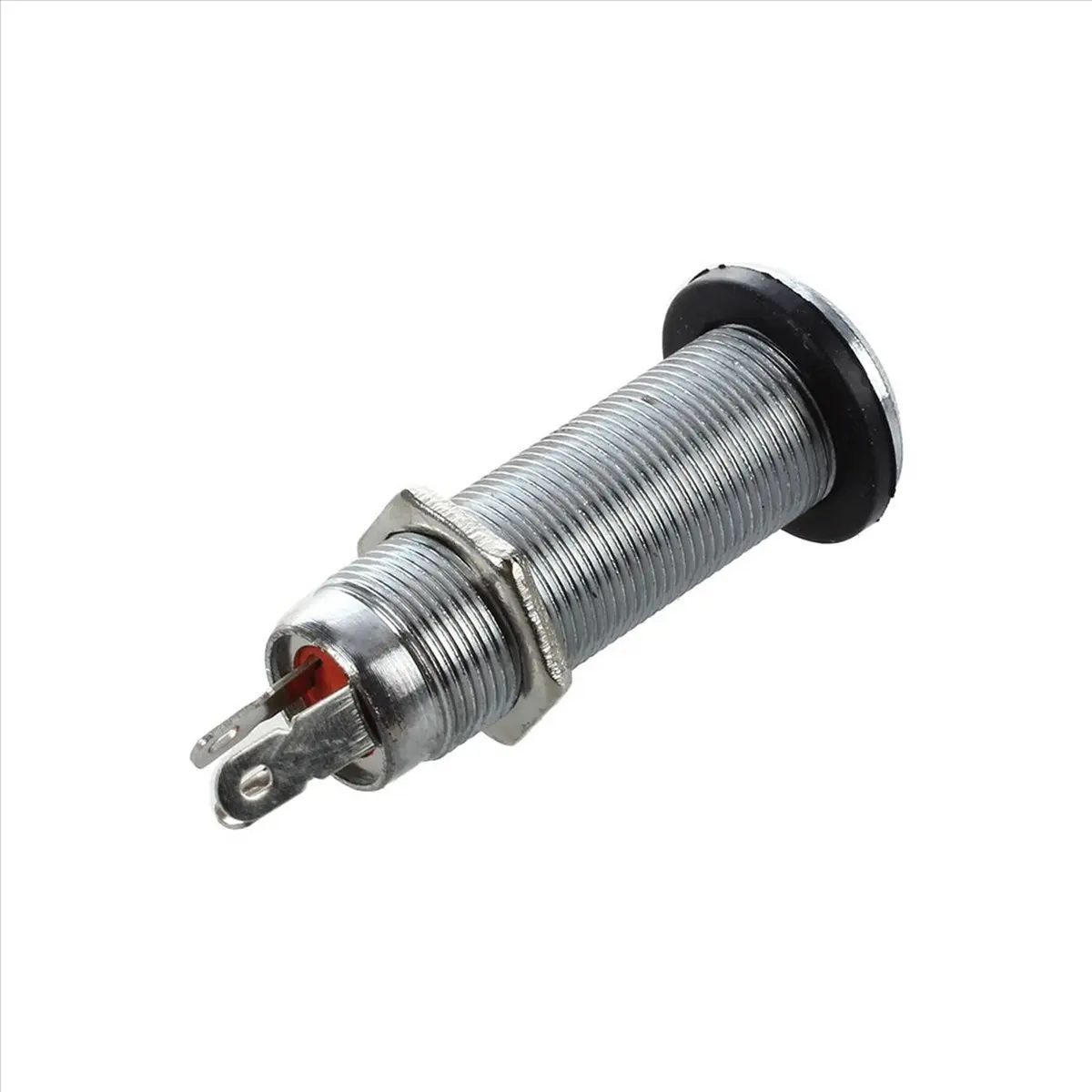 

10 шт. хромированных цилиндрических разъемов 1/4 дюйма для электрогитары и бас-гитары