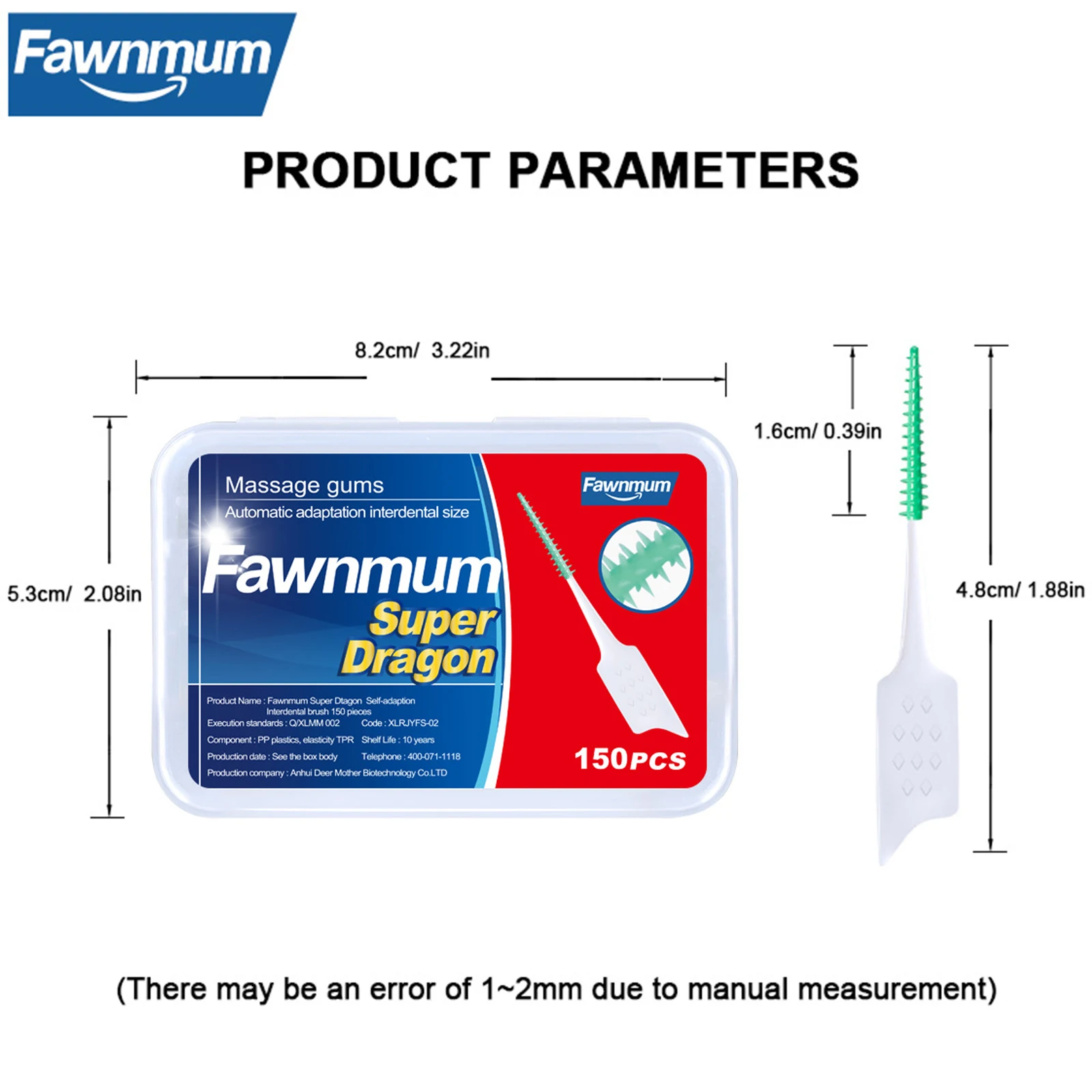 150 個 Fawnmum デンタルフロススティック歯のクリーニング歯間ブラシデンタルフロスピック口腔衛生ケア超微細デンタルフロス