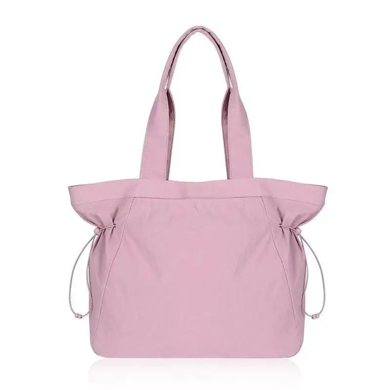 Sacola de lona impermeável para esportes, armazenamento ao ar livre, bolsa de ombro manual, bolsa de nylon casual, multi bolso, moda