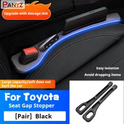 Car Seat Gap Filler Side Seam Plug Strip with Groove Leak-proof Filling Strip For Toyota corolla yaris chr rav4 hilux auris