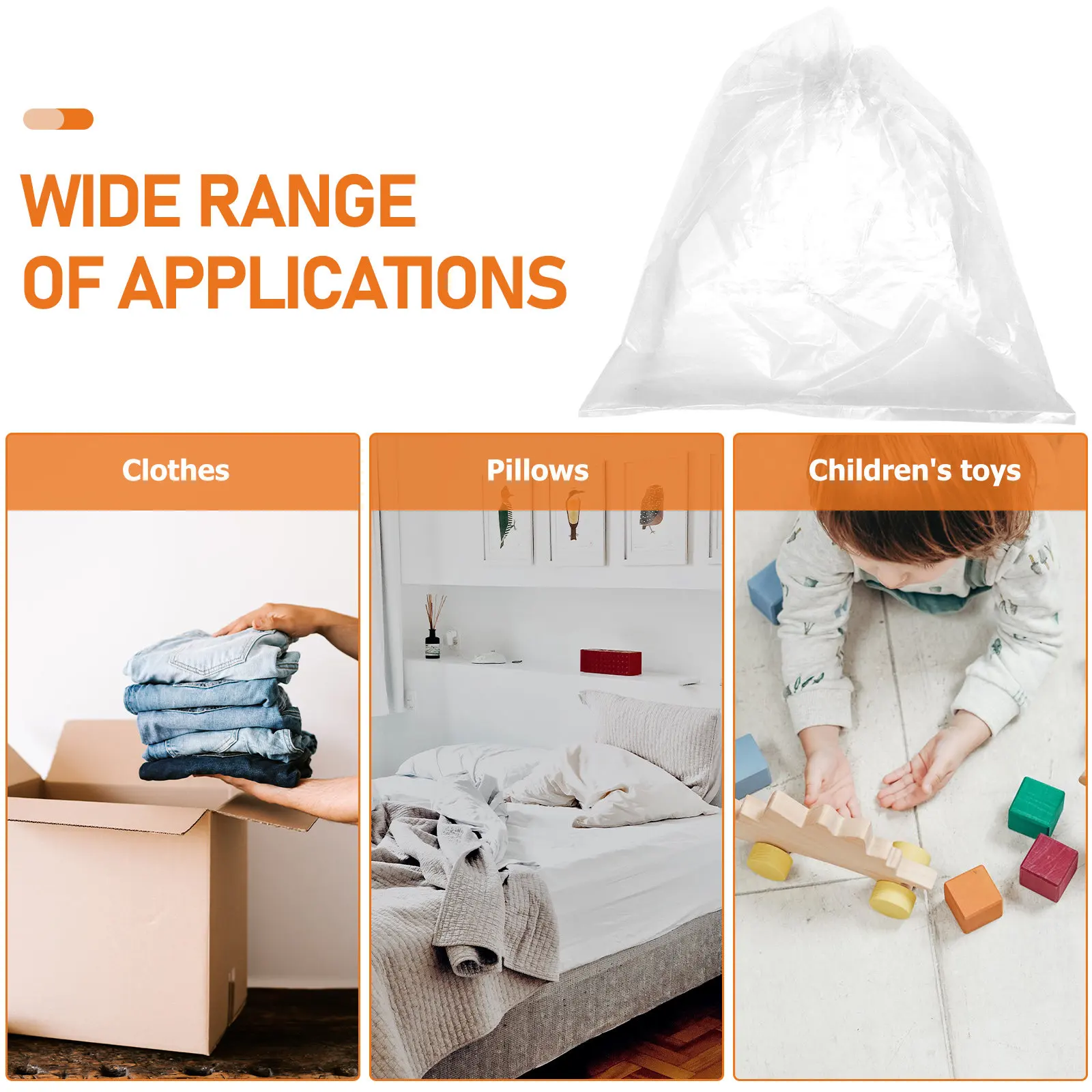 10pcs Thick Transparent Furniture Dust Covers for Moving, Home Appliances, Clothes, Bedding, Chairs, Tables & Sofa