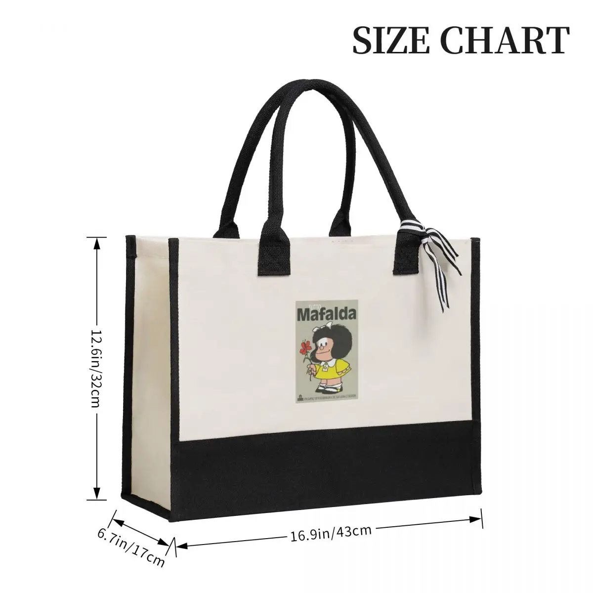 Tutto Mafalda Canvas Bag Shopping Bag Wedding Decoration Travel Wedding Bag best wedding gift