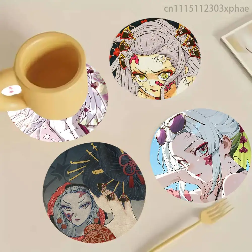 Upper Rank Six U-Ume Daki Wooden Coaster Set, A Must-Have For Holiday Parties, Suitable For Bars, Offices , Size 10cm X 10cm