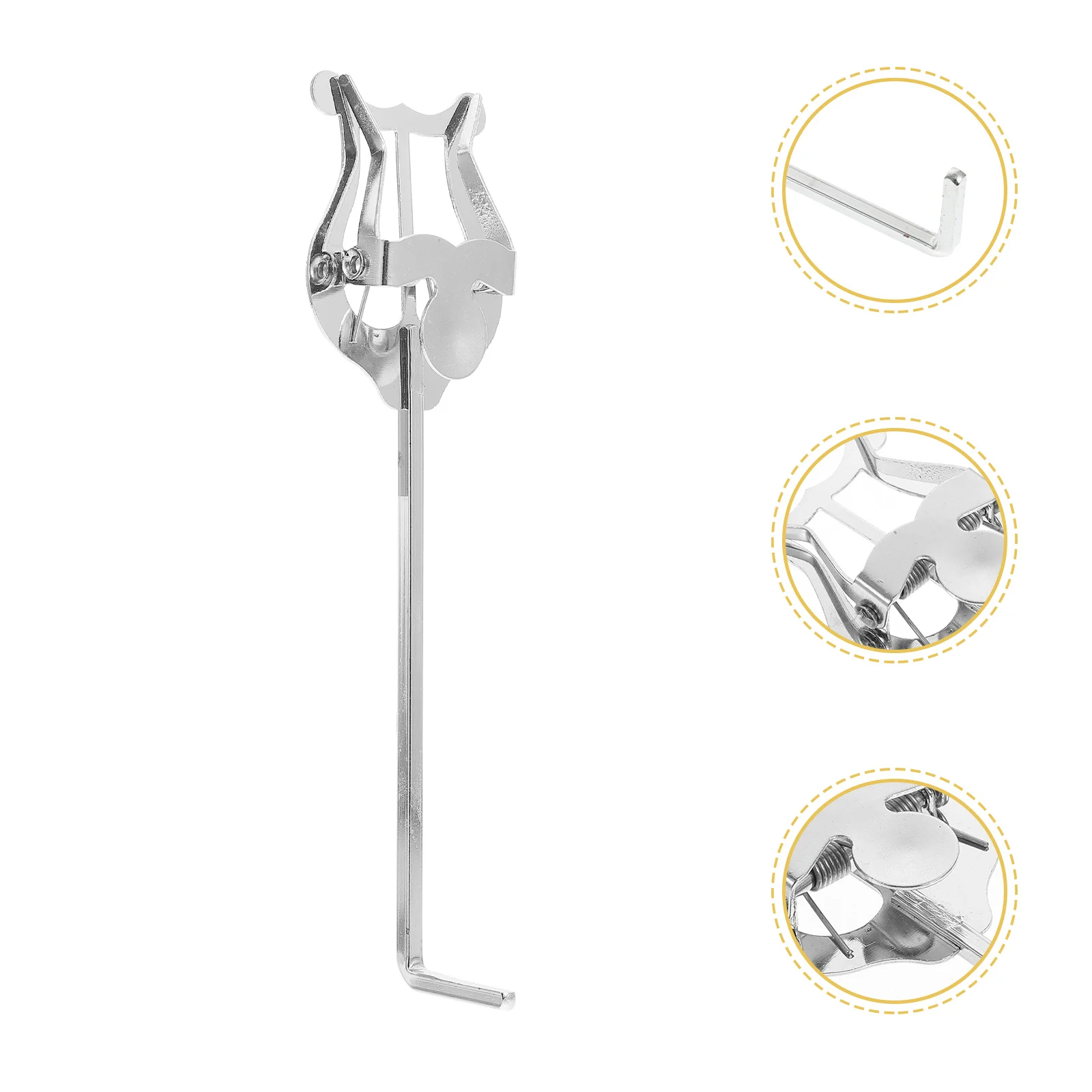 

Sturdy Iron French Horn Score Clip Durable Sheet Music Holder Portable Lightweight Horn Clamp Instrument Accessory Score Rack