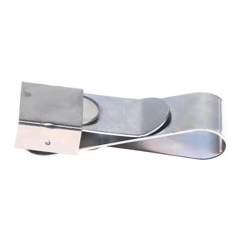 Magnetic Chalk Holder With Clip Snooker Chalk Clip Supply Stainless Steel Cue Chalk Clip Snooker Billiards Chalk Holder Pool Cue image 2