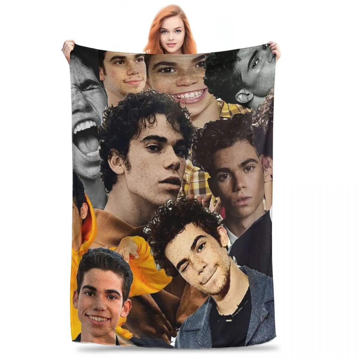 Cameron Boyce Collage Design 2019 Blanket Fleece Super Soft Throw Blankets Sofa Throw Blanket For Home Travel Throws Bedspread