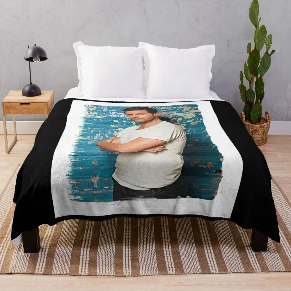 Music Retro Richard Armitage Paint Splash Cool Graphic Gift Throw Blanket Cute Soft Plaid Blankets