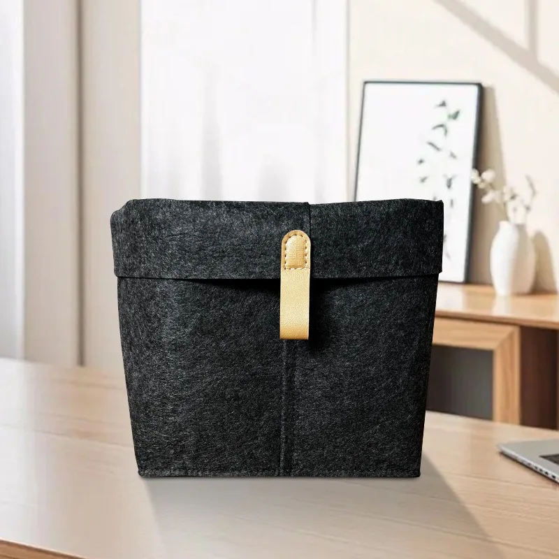 Various Clothes Felt Storage Baskets for Home Bathroom Office Toy Underwear Laundry Bucket Sundries Box for Dormitory