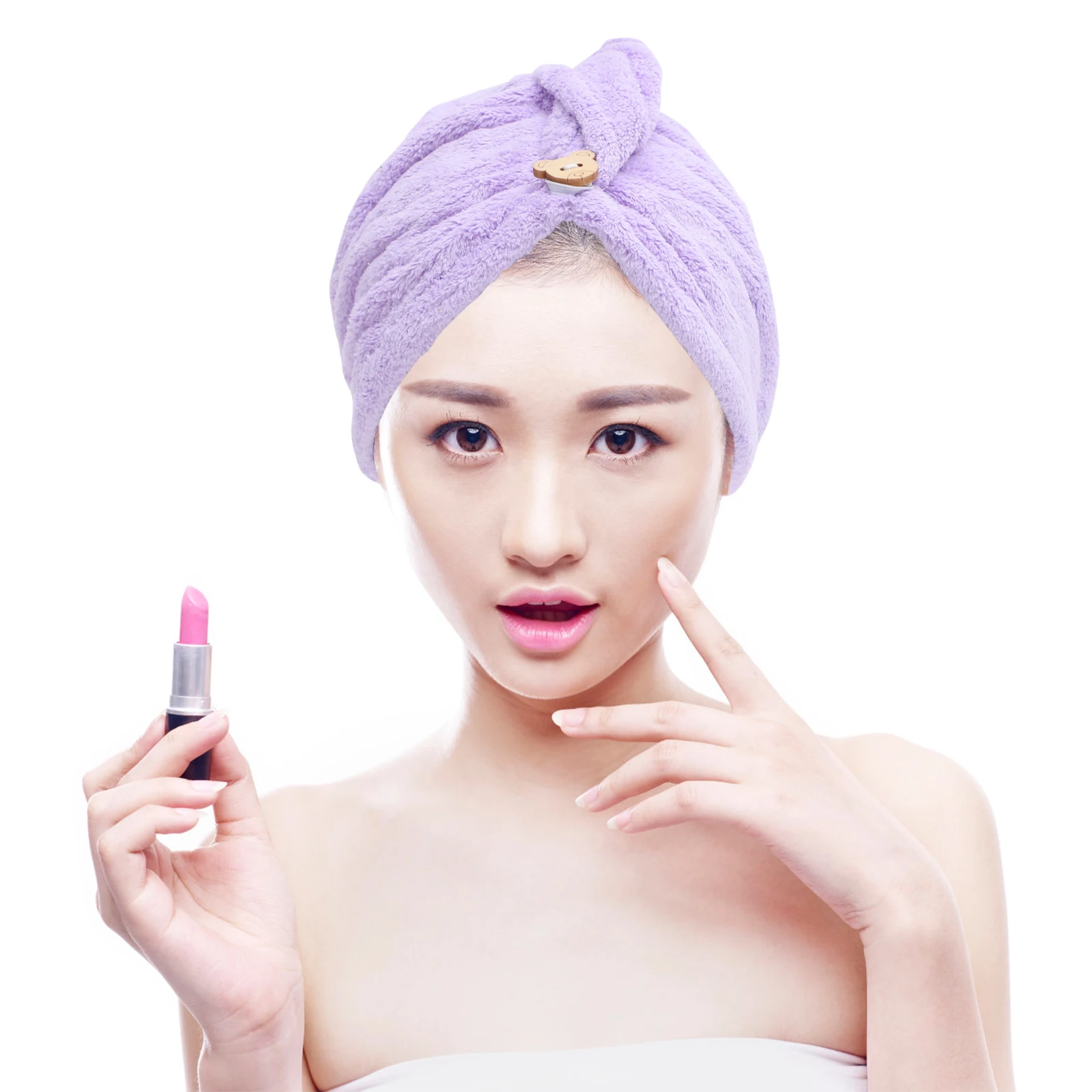 

3pcs Coral Fleece Dry Hair Hat Soft Bath Cap Micro Fiber Towels Fast Drying Shower Hair Care Absorb Moisture Gym Home Travel