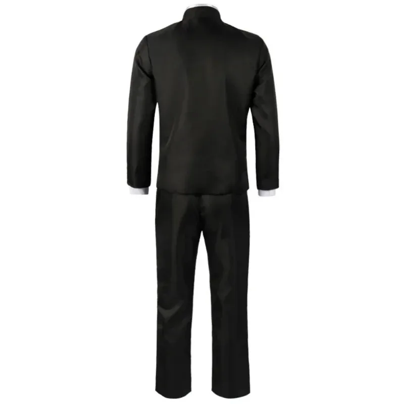 يوشيدا هيروفومي أنيمي بالمنشار رجل أسود Imbibé لعرض أنيمي، شعر مستعار أسود ريك، شعبي #4