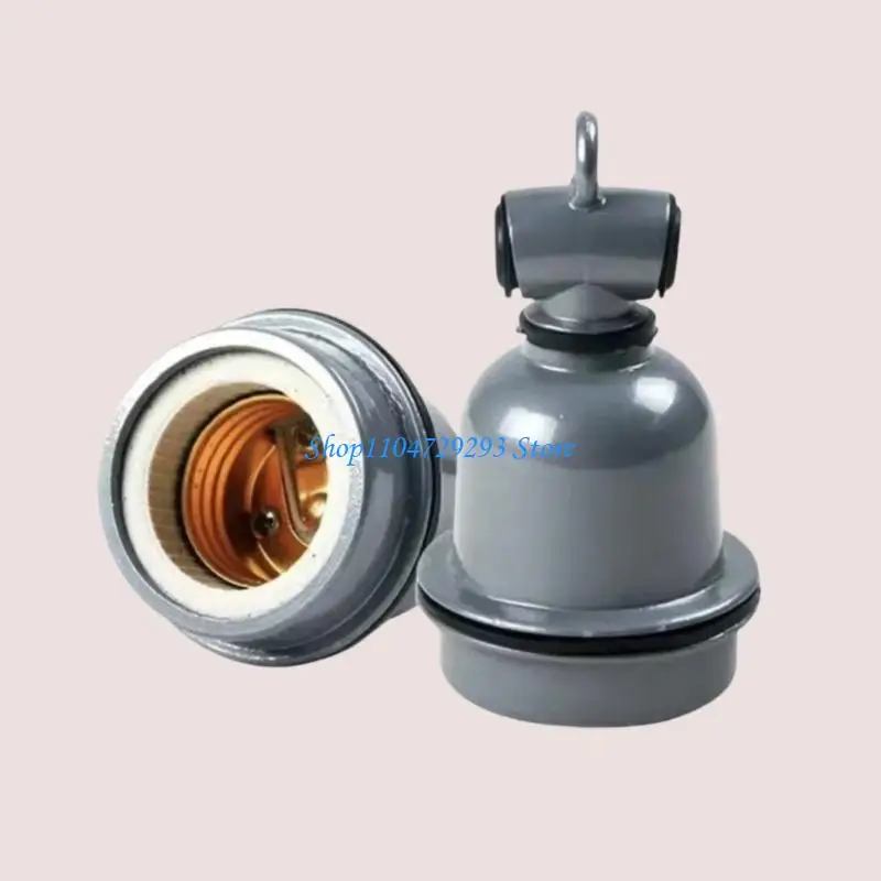 E27 Light Holder with Heat Resistant Ceramic Construction Socket Screw In for Diversed Applications Waterproof 