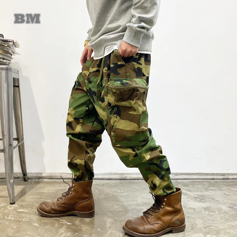 American High Quality Military Camouflage Tactical Pants Men Clothing Harajuku Casual Baggy Cargo Pants Sport Joggers Trousers