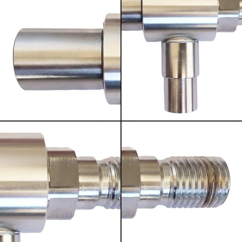 M1-1/4 Female To 1-1/4 Male Water Drill Adapter Aluminum Alloy For T Shape Dust Collection Hood For Diamond Core Drilling