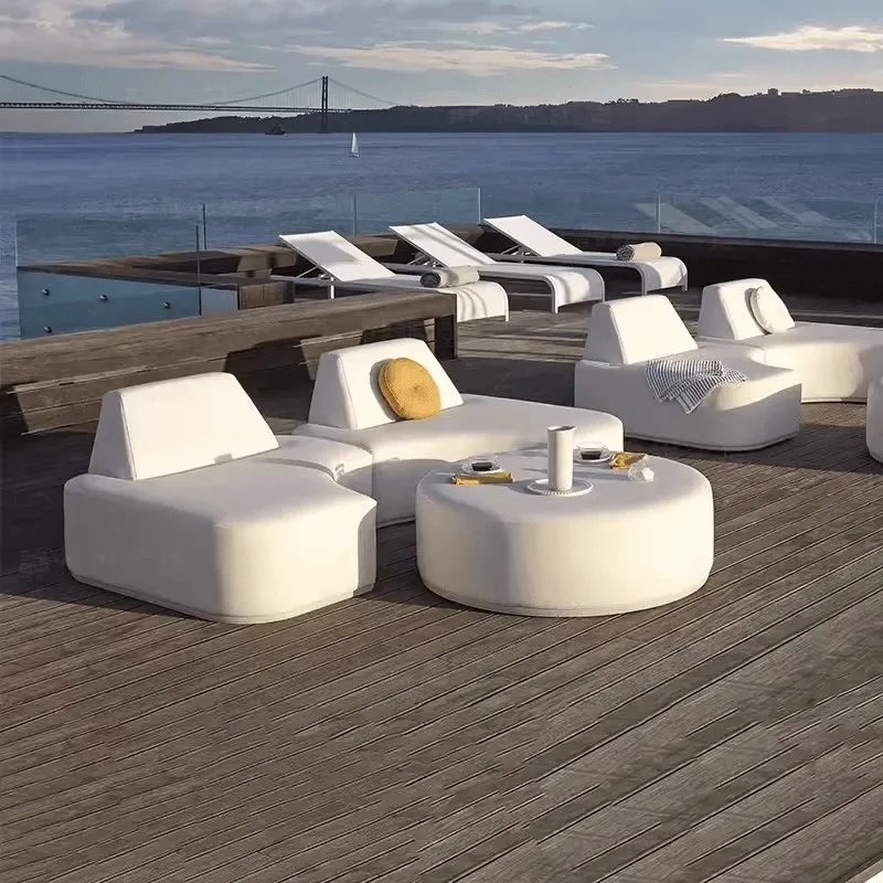 Sofa hotel showroom, 4S store company lobby, custom reception area, double-sided sofas