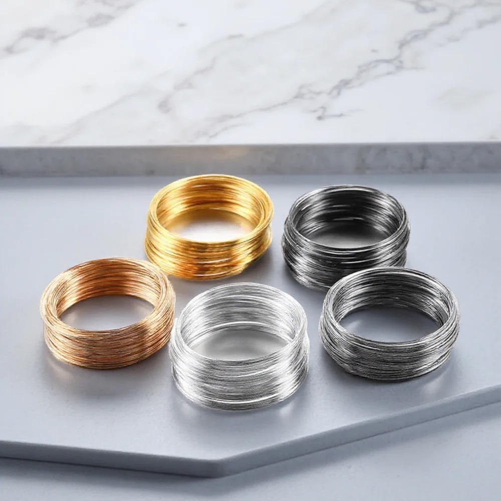 

DIY Jewelry Making Steel Wire Beading Wire 100 Loops for Bracelets and Accessories Perfect for Valentine's Day and Anniversaries