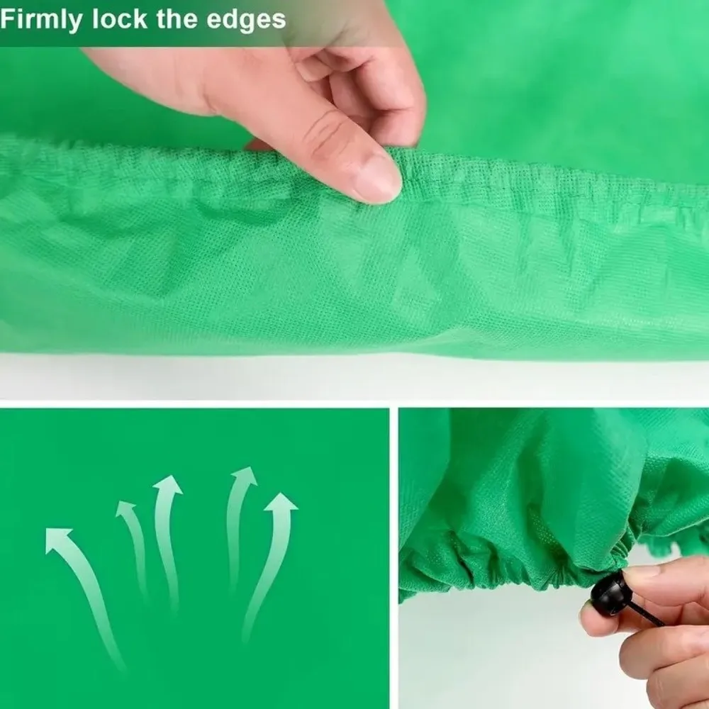 أغطية نباتات قابلة لإعادة الاستخدام، إغلاق برباط، بطانية صقيع غير منسوجة قابلة للتنفس، حماية من الشتاء، حقيبة مضادة للتجمد للحديقة الشتوية #2