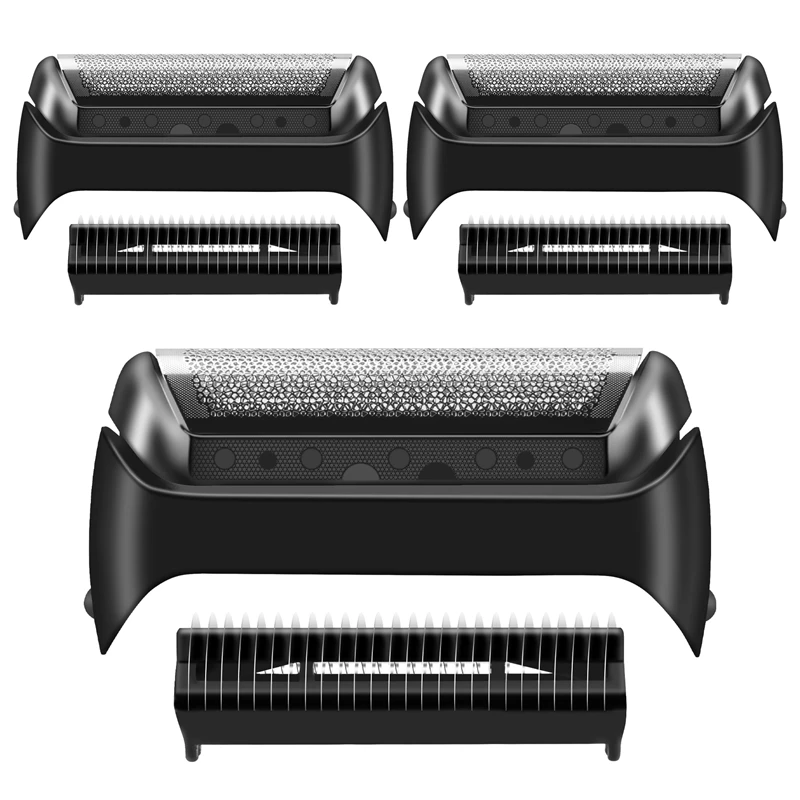 อุปกรณ์โกนหนวด 3PCS เครื่องโกนหนวดฟอยล์และใบมีดสําหรับ 20S 10B 20B 1000 Series