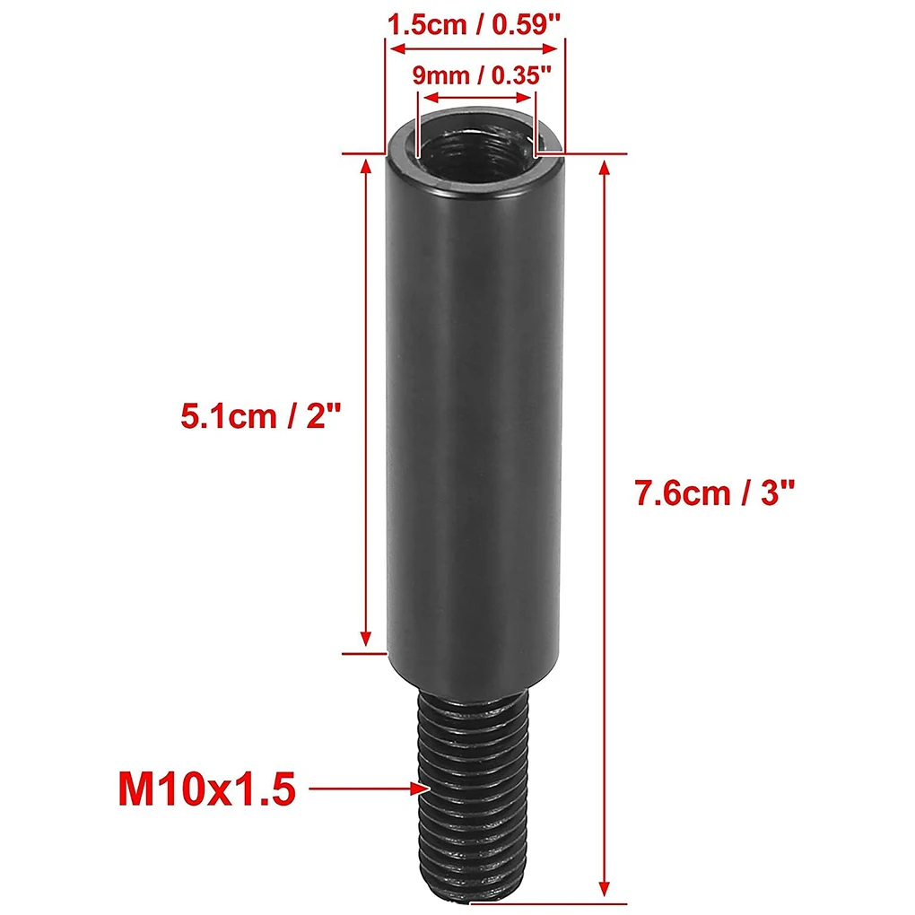 2/3/4 inch Aluminum Universal Shift Knob Extender Extension Car for Mazda Nissan Mitsubishi Lever Shifter Gear Stick Extender