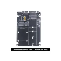 M.2 Converting Solid-state SSD to Sata3 External Hard Disk Box Ngff Msata to Serial Port Conversion Card Dual-use Two-in-One 5