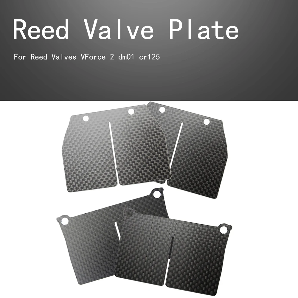 4PCS Carbon fiber VForce replacement Reed valve plate dedicated to VFORCE3 for CR125R CR125 NSR125 1987-2002 DM 01