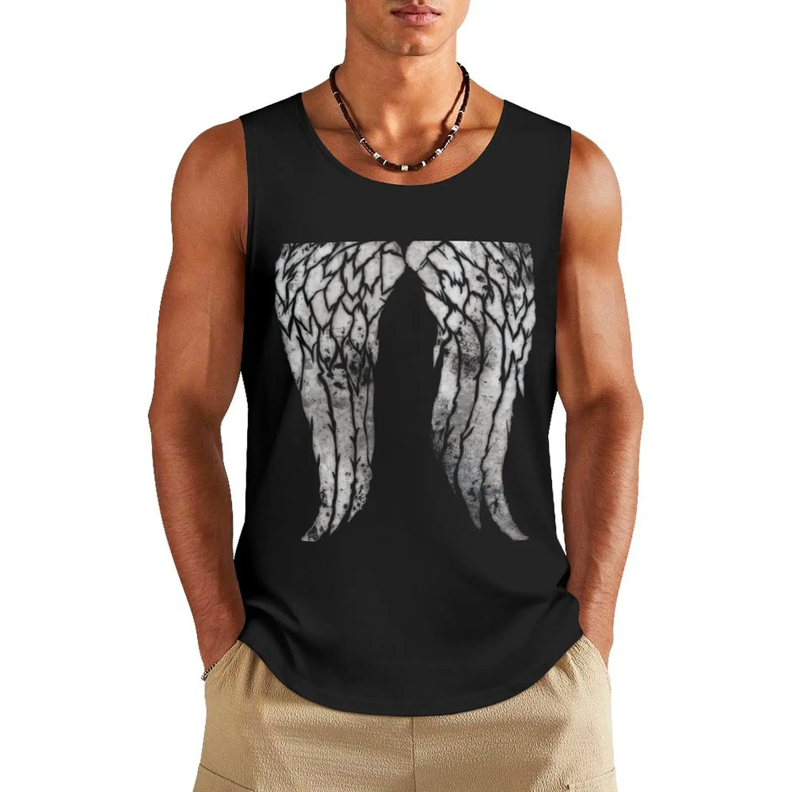 

Wings of Dixon Tank Top bodybuilding for men Men gym sportswear clothes for men summer Body man