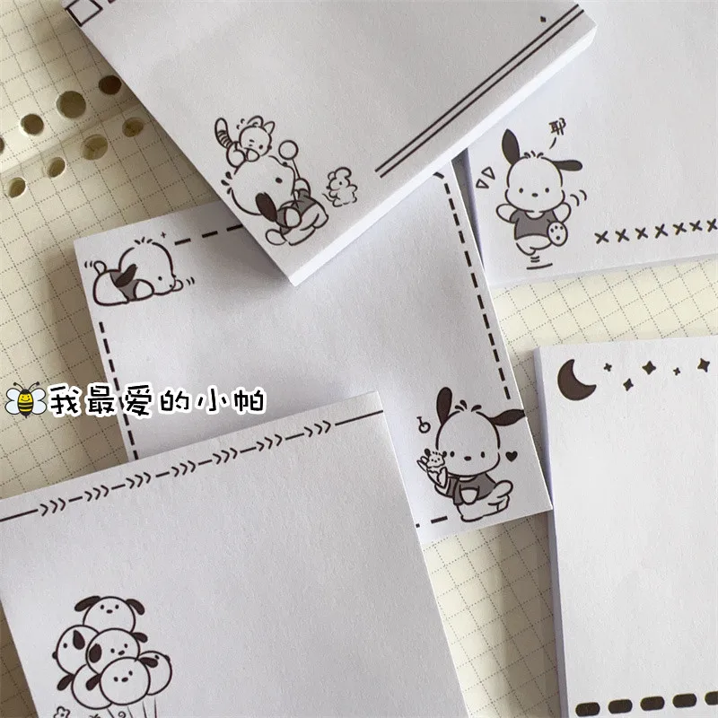 New Kawali Sanrio Pochacco Sticky Note Notebook Note Paper Message Paper Hand Account Stickers Ins Cute Kids Toys Gift For Girls