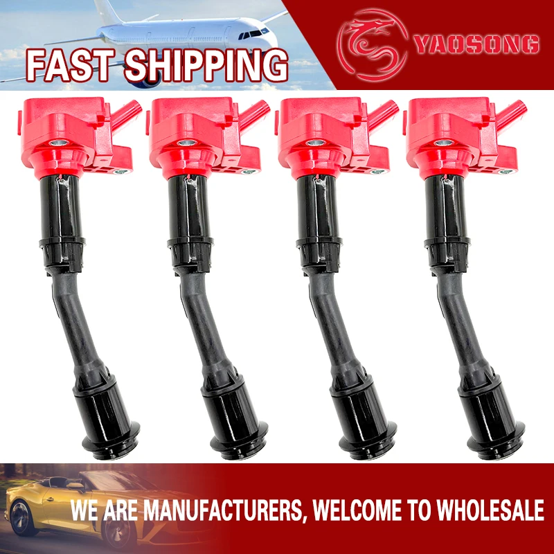 4Pcs Ignition Coil For FORD FOCUS III 1.5 2014- GRAND C-MAX 2015-2019 KUGA II MONDEO V S-MAX DS7G12A366BB UF735 1800554 1836729