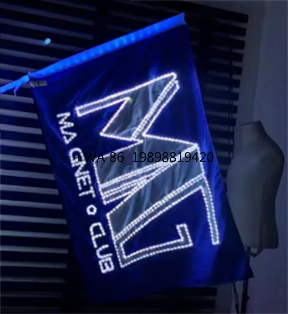 Full-color Light-emitting Advertising Large Screen Exhibition Performance LED Light Flag