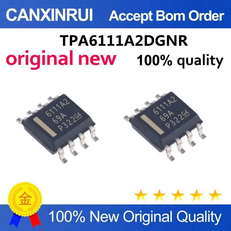 

TPA6111A2DGNR silk screen AJA MSOP8 foot patch linear audio amplifier chip good quality