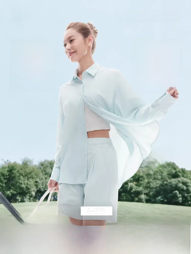 

Banana Le Ladies Lightweight Breathable Sun Protection irt AL06 Spring Summer New Sle Skin Clothes UV Protection Cool ...