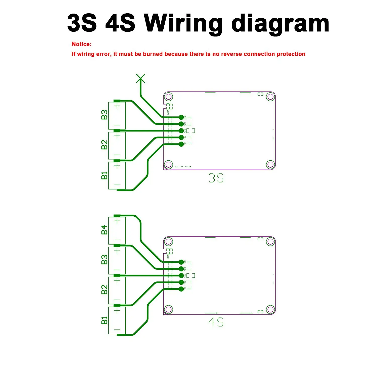 DYKB 3S 4S 0-4A Capacitive Active Equalizer Balancer LiFePO4 Li-ion Battery Energy Balance for 12V Car RV BMS Protection Board
