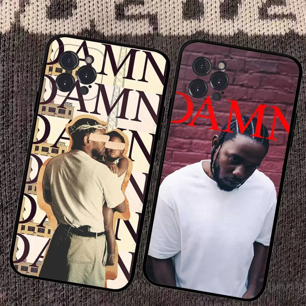 Clássico rapper k-kendrick l-amar caso de telefone para iphone 16 15 14 13 12 11 17 pro max simplicidade volta tpu caso macio