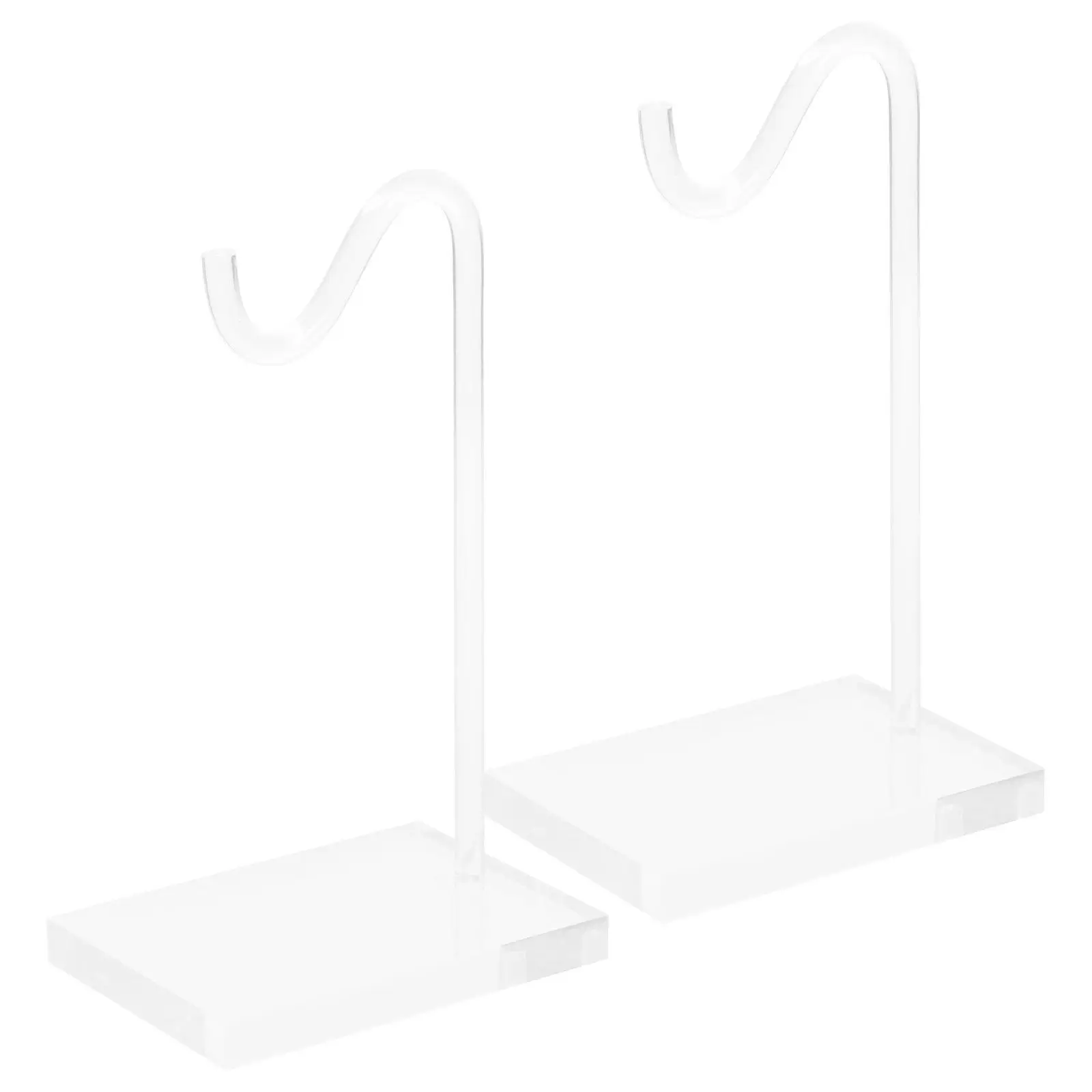 

2Pcs Acrylic Jewelry Rack Compact Desktop Earring Necklace Holder Organizer Display Stand for Dressing Table Earring Organizer