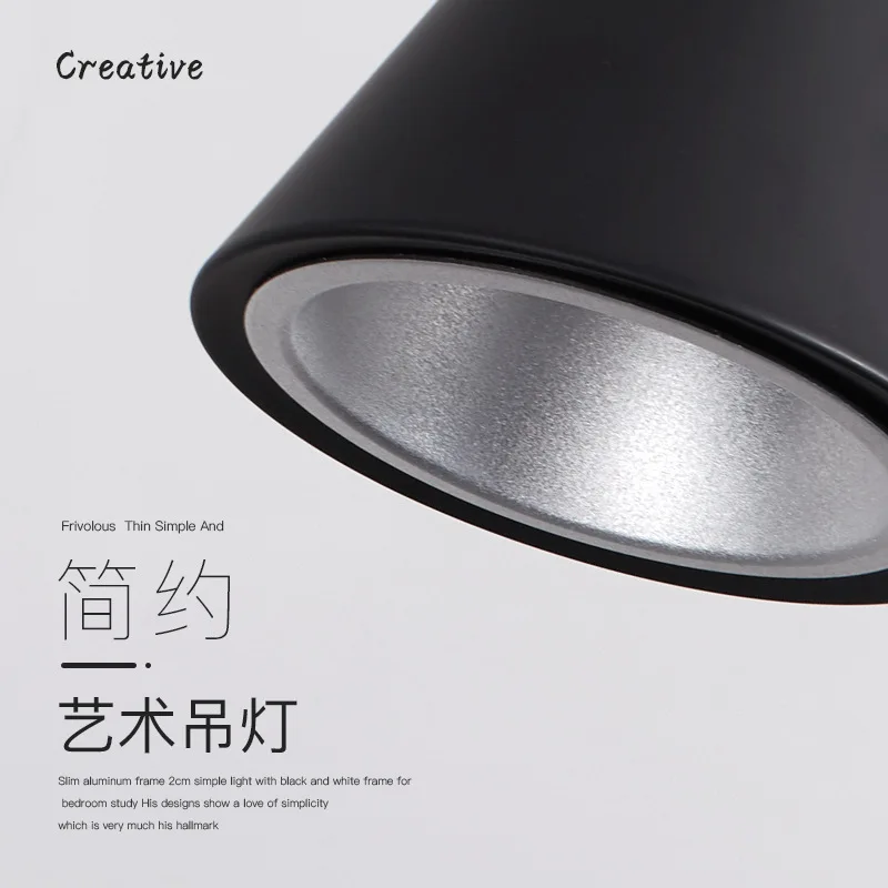 Modern Hanging Ceiling Lamps Wood Aluminium e27 Pendant Light for Dining Room Table Bedside Kitchen Black Decoration Lighting