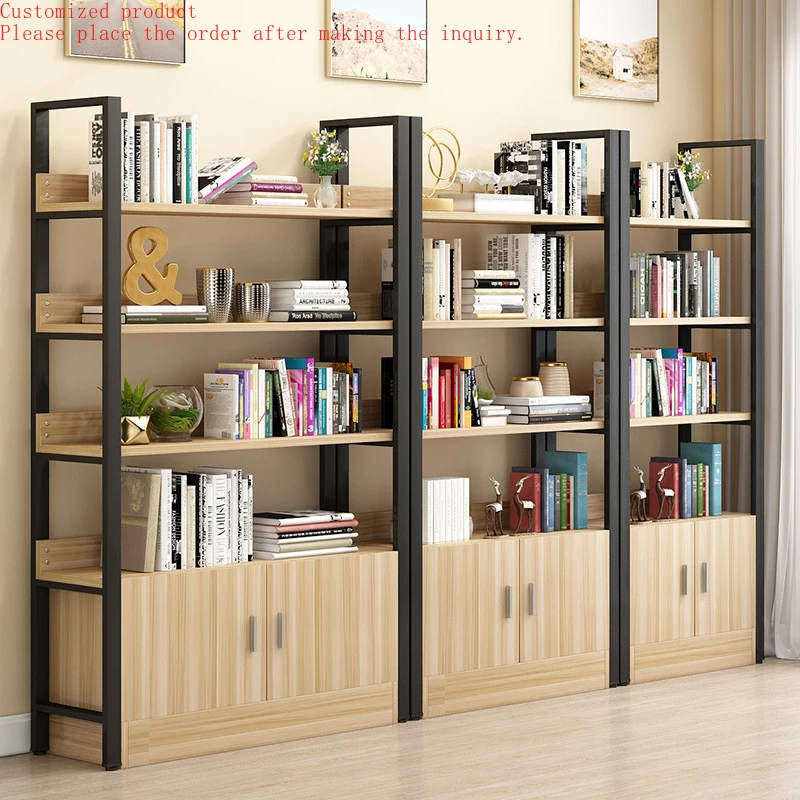

Custom.Custom Multi-Layer Display Rack Wooden Bookshelf for Living Room Floor-Standing Storage Cabinet Supermarket Shop Furnitur