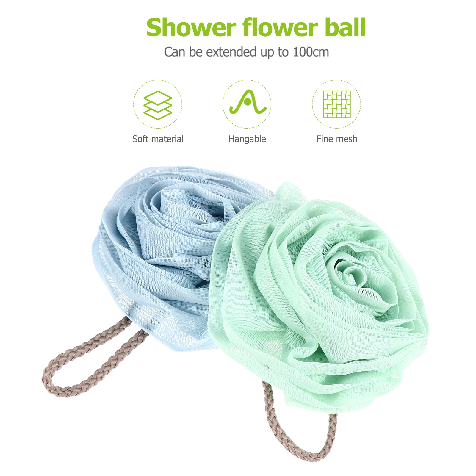 

Rose Bath Flower Sponges Shower for Exfoliating Shaped Loofah Bathing Ball Body