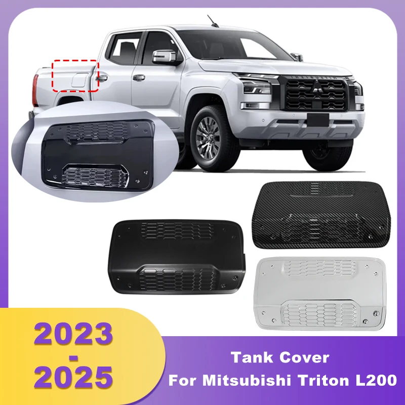

ABS Chrome Tank Cover Fuel Gas Cap For Mitsubishi L200 Triton MV 2023 2024 2025 Double Cabin 4 Doors
