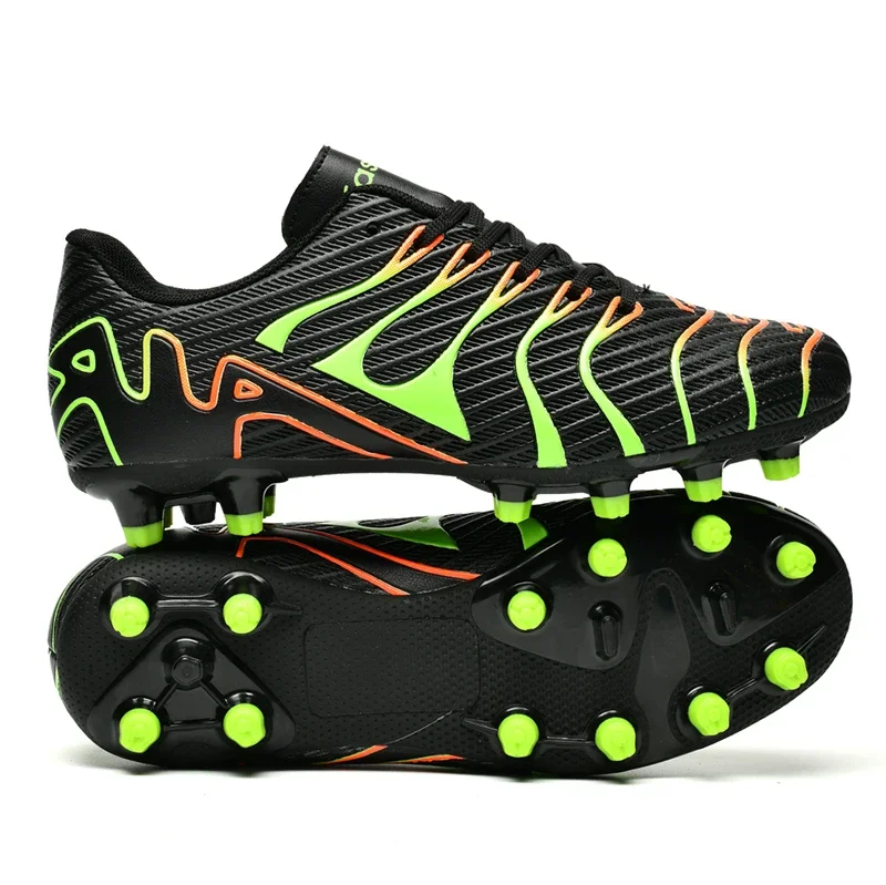 Outdoor Long Spikes Soccer Shoes for Men Boys Ankle Boots with Spring Autumn Bottoms Athletic Training Football Shoes