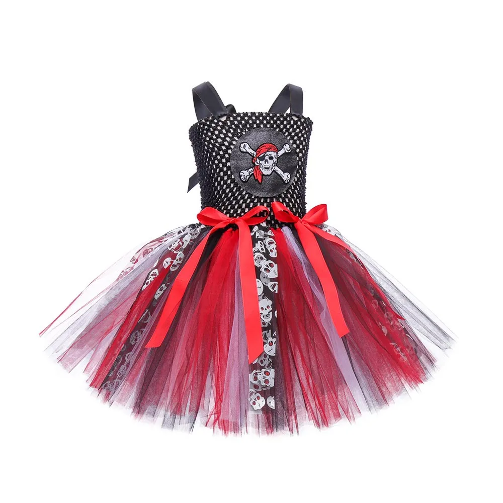 Kinder-Rollenspielkleid Mädchen Piraten-Cosplay-Tutu-Kleid Komplettes Zubehörset Halloween-Kostüm für Karnevalsparty-Verkleidung – Detail 12