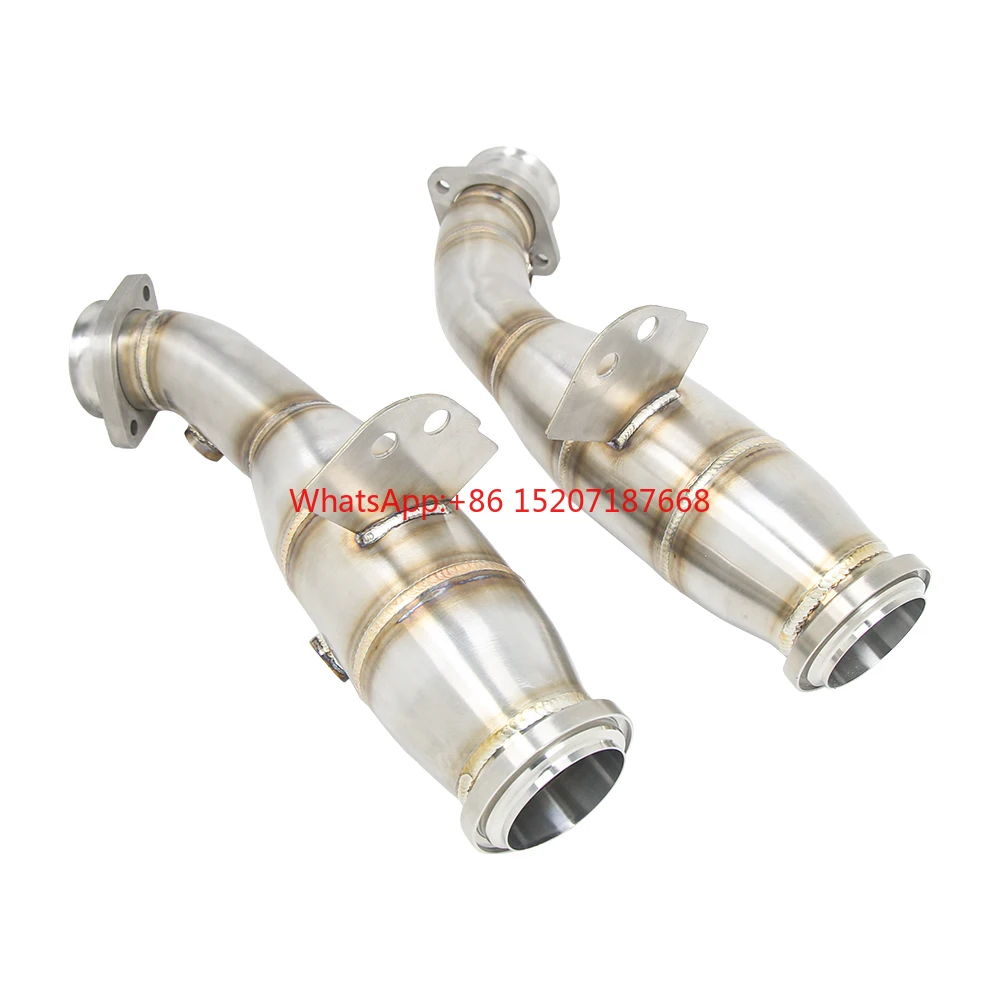 

Kyostar SS304 Stainless Steel Racing Exhaust Downpipe For Mercedes Benz C400 C450 C43 M276 3.0T Downpipe