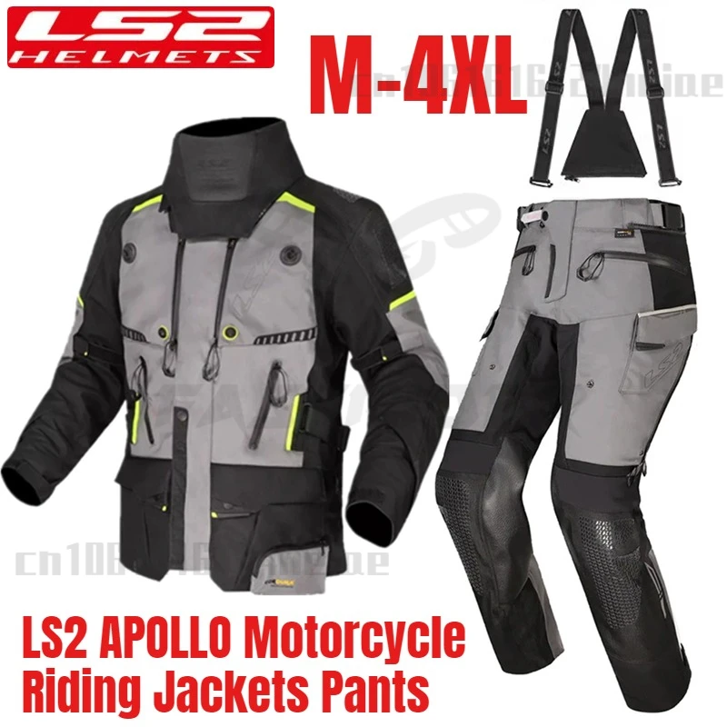 

LS2 APOLLO Motorcycle Riding Jackets Pants Waterproof Thermal Wear Resistant Clothes CE certification AAA level MJ130