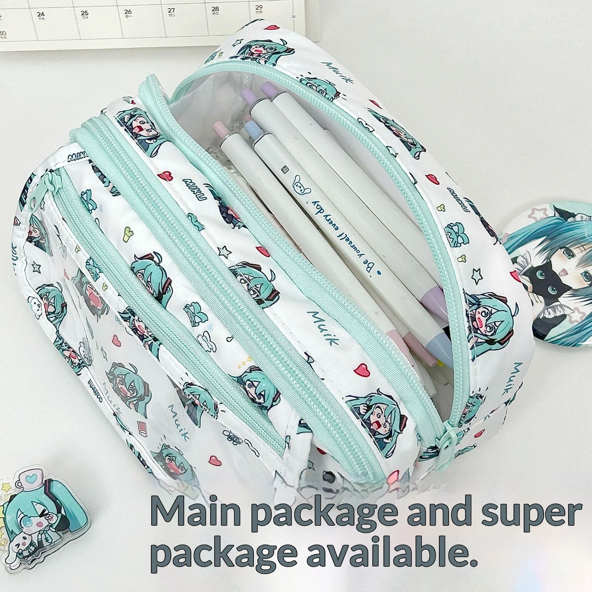 Hatsune Miku Cute Large Capaci - Pencil Case Large ulasan dan harga