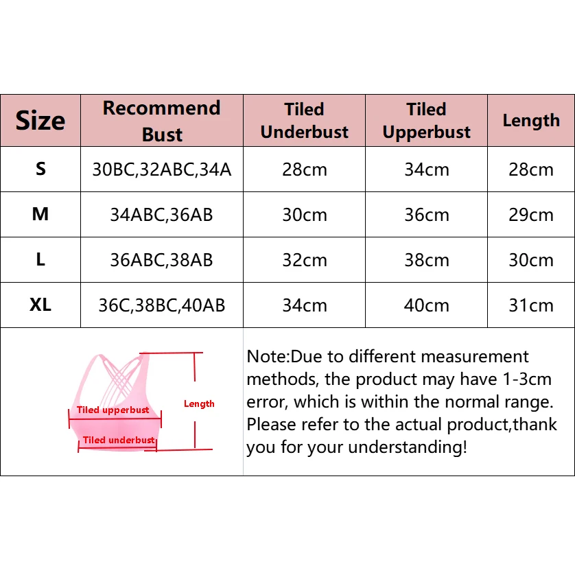 New Fitness Sports Bra for Women Push Up Cross Back Shockproof Running Gym Training Workout Yoga Underwear Crop Tops image 6